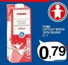 Sigma Sigma Latte Uht Intero 100% Italiano offerta