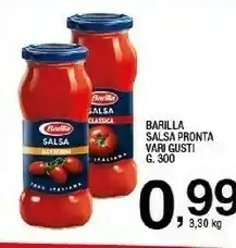 Sigma Barilla Salsa Pronta Origano Di Sicilia 300 G(ml) offerta