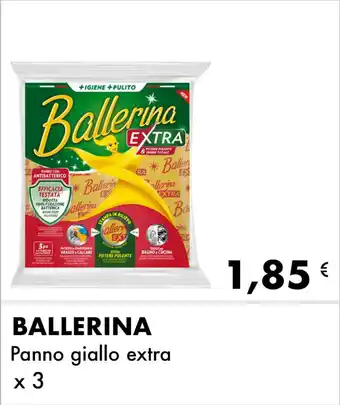 Iper Tosano BALLERINA Panno giallo extra x 3 offerta