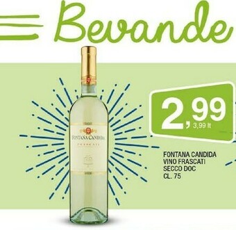 Sigma Fontana Candida Vino Frascati Secco Doc offerta