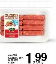 Sigma Amadori Salsicce Di Grassi offerta