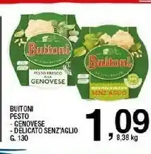Sigma Buitoni Pesto Fresco Alla Genovese 130 G(ml) offerta