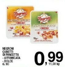 Sigma Negroni Cubetti Di Pancetta offerta