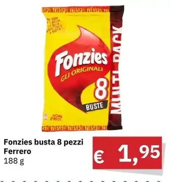 Fonzies busta 8 pezzi Ferrero 188 g