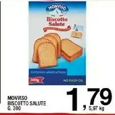 Sigma Monviso Biscotto Salute Integrale Con 4 Cereali 300 G(ml) offerta