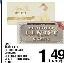 Sigma Lindt Cioccolato Extra Fondente offerta