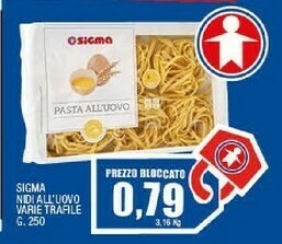 Sigma Sigma - Pasta All'Uovo 250 G(ml) offerta