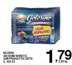Negroni Wurstel Golosino Classico 100 G(ml)