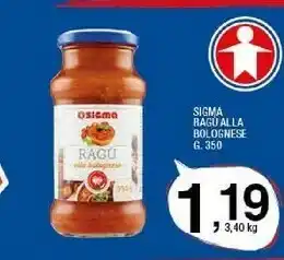 Sigma Sigma Ragu Alla Bolognese offerta