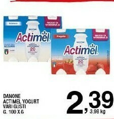 Sigma Danone Actimel Fragola 600 G(ml) offerta