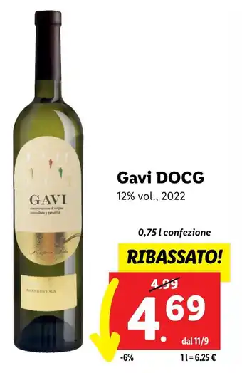 Lidl Gavi DOCG 0,75 l confezione offerta