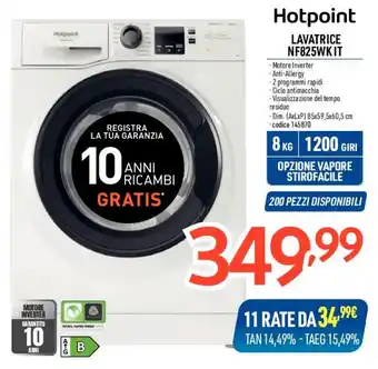 Elettrosintesi Hotpoint LAVATRICE NF825WK IT offerta