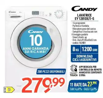 Elettrosintesi CANDY LAVATRICE EY 1281DE/1-S offerta