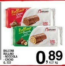 Sigma Balconi Rollino Alla Nocciola 222 G(ml) offerta