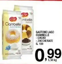 Sigma Gastone lago elledi Le Ciambelle Con Cacao 180 G(ml) offerta