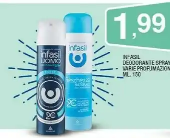 Sigma Infasil Deodorante Spray Freschezza offerta