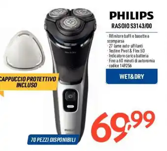 Elettrosintesi PHILIPS RASOIO S3143/00 offerta
