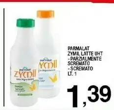 Sigma Parmalat Zymil Latte Scremato Alta Digeribilità Senza Lattosio UHT 1000 G(ml) offerta
