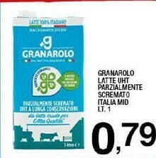 Sigma Granarolo Latte UHT Parzialmente Scremato A Lunga Conservazione 1000 G(ml) offerta