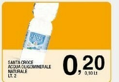 Sigma Santa croce Acqua Minerale Naturale offerta