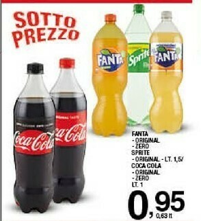 Sigma Coca Cola Fanta Aranciata 1500 G(ml) offerta