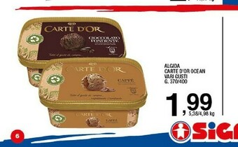 Sigma Algida Carte D'Or Caffè 400 G(ml) offerta