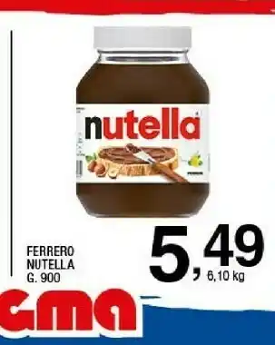 Sigma Ferrero Ferrero - Nutella 900 g(ml) offerta