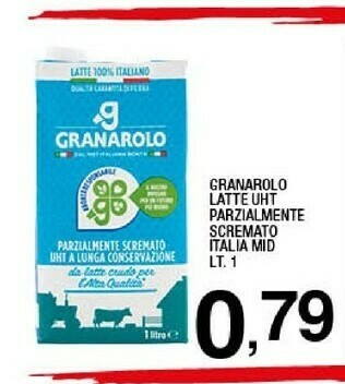 Sigma Granarolo Latte UHT Parzialmente Scremato A Lunga Conservazione 1000 G(ml) offerta