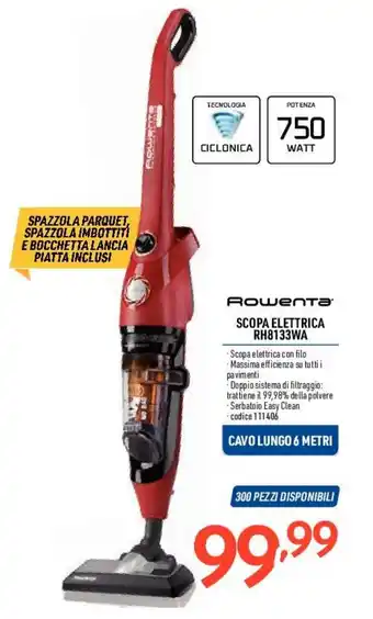 Elettrosintesi Rowenta SCOPA ELETTRICA RH8133WA offerta