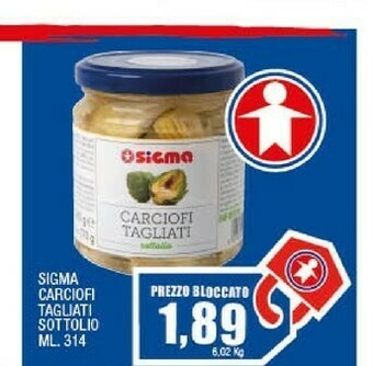 Sigma Sigma Carciofi Tagliati Sottolio offerta