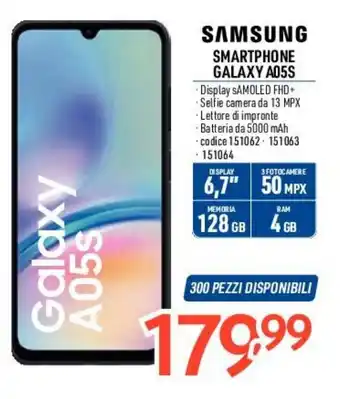 Elettrosintesi SAMSUNG SMARTPHONE GALAXY A05S offerta