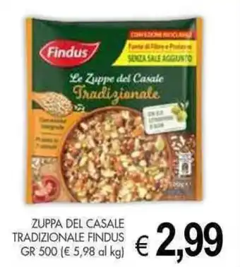 PrestoFresco ZUPPA DEL CASALE TRADIZIONALE FINDUS GR 500 offerta