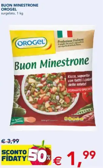 Esselunga BUON MINESTRONE OROGEL surgelato, 1 kg offerta
