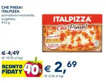 Esselunga CHE PINSA! ITALPIZZA 410 surgelata, 410 g offerta