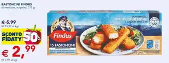 Esselunga BASTONCINI FINDUS di merluzzo, surgelati, 375 g offerta