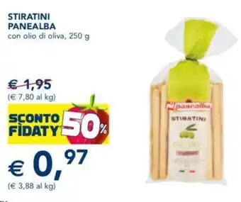 Esselunga STIRATINI PANEALBA con olio di oliva, 250 g offerta