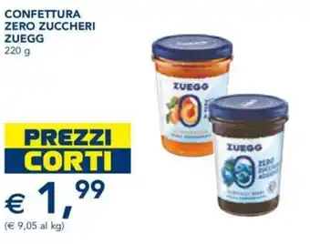 CONFETTURA ZERO ZUCCHERI ZUEGG 220 g