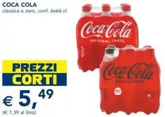 Esselunga COCA COLA classica o zero, conf. 6x66 cl offerta
