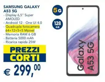 Esselunga SAMSUNG GALAXY A53 5G offerta