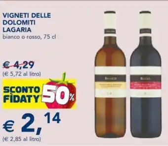 VIGNETI DELLE DOLOMITI LAGARIA bianco o rosso, 75 cl