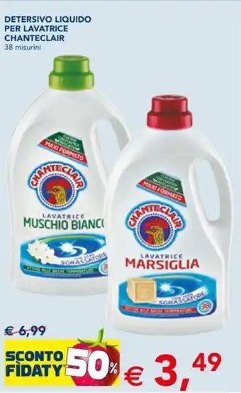 Esselunga DETERSIVO LIQUIDO PER LAVATRICE CHANTECLAIR 38 misurini offerta