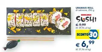 Esselunga URAMAKI ROLL di salmone, 250 g offerta