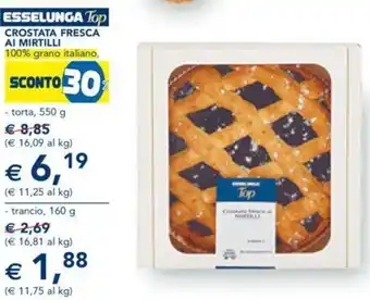 Esselunga CROSTATA FRESCA AI MIRTILLI - torta, 550 g offerta