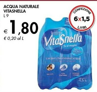 Bennet Vitasnella Acqua Naturale offerta