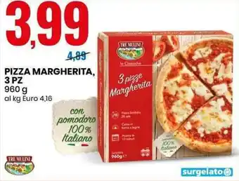 Eurospin PIZZA MARGHERITA, 3 PZ 960 g offerta