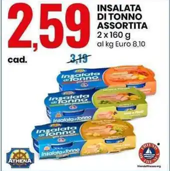 Eurospin INSALATA DI TONNO ASSORTITA 2 x 160 g offerta