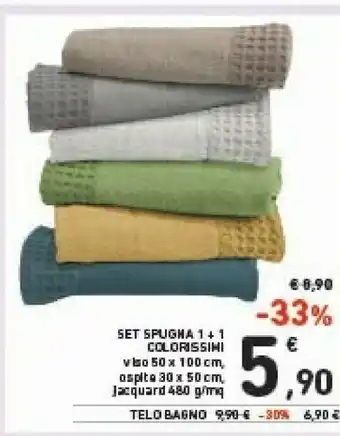 Conad Set Spugna 1+1 Colorissihi offerta