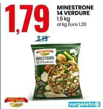 Eurospin MINESTRONE 14 Verdure 1,5 kg offerta