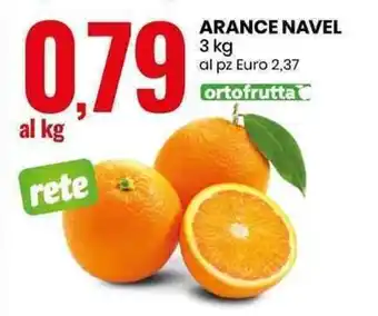 Eurospin ARANCE NAVEL 3 kg offerta