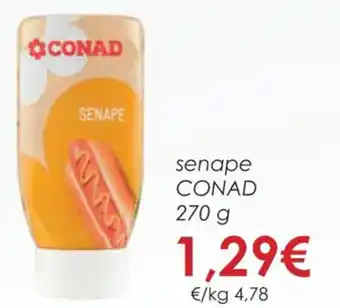 Conad senape CONAD 270 g offerta